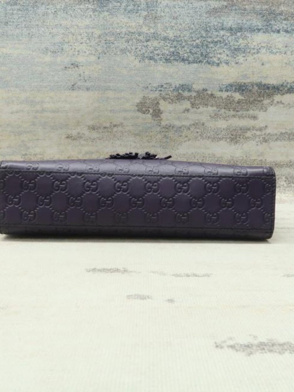 Gucci Emily Purple Guccissima Leather Medium Shoulder Bag - Picture 12 of 13